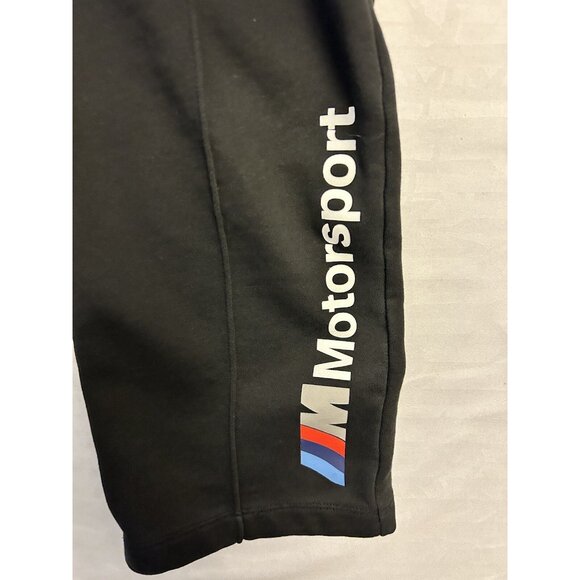 Womens Puma BMW Motorsport Racing Black Lounge Sweat Pants Adult Size XL Cropped - Picture 3 of 8